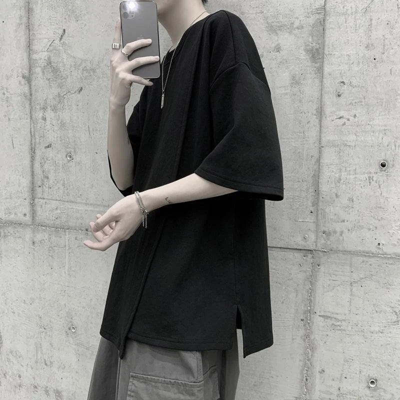 KRLG OFFSET — Camiseta oversized asimétrica