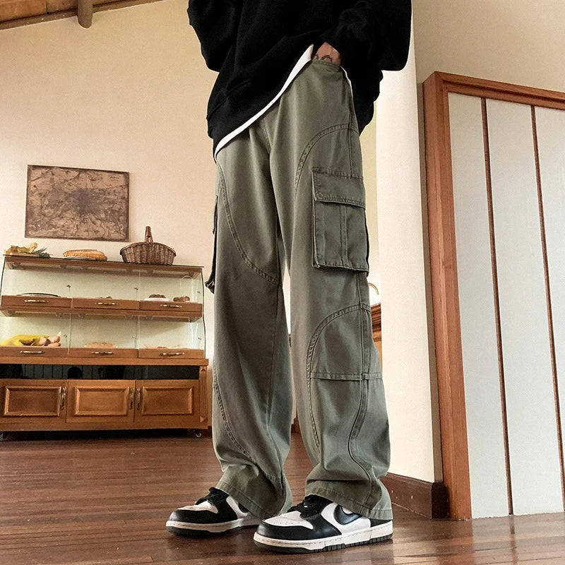 KRLG VECTOR — Pantalón cargo de pierna ancha