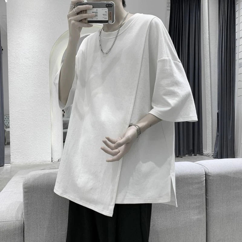 KRLG OFFSET — Camiseta oversized asimétrica