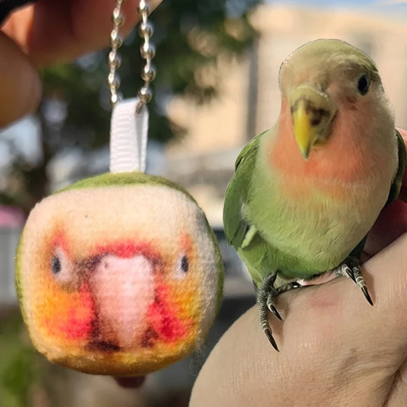 Mini Plush Parrot Keychain
