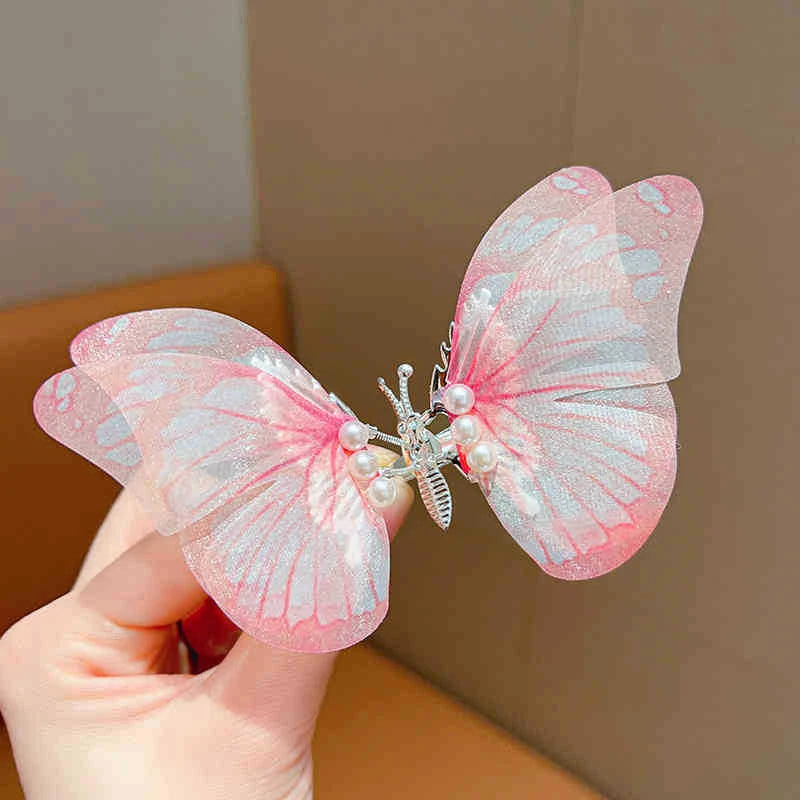 Glitter Butterfly Hair Clip - E